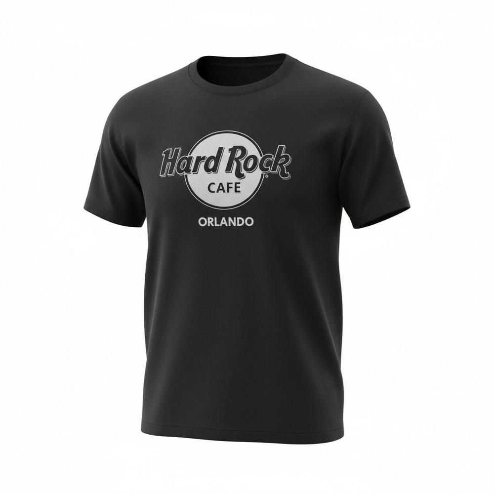 

hard rock cafe orlando t shirt Vintage Men’s Size L Black 645 Unisex T-Shirt L