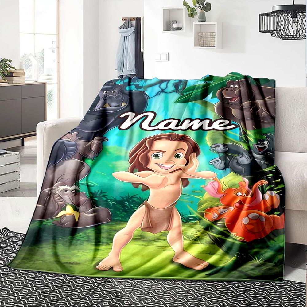 Customiz Name Personality The Jungle Book Blanket Soft &Warm Sofa Office Bed Travel Lunch Break Blanket, Gift Suitable All Seasons