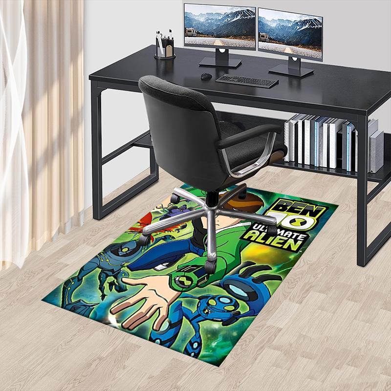 1pc Ben Ultimate Alien Carpet for Playroom Bedroom Living Room Sofa Home Decor,kids Game Area Rug Non-slip Floor Mat Y730148