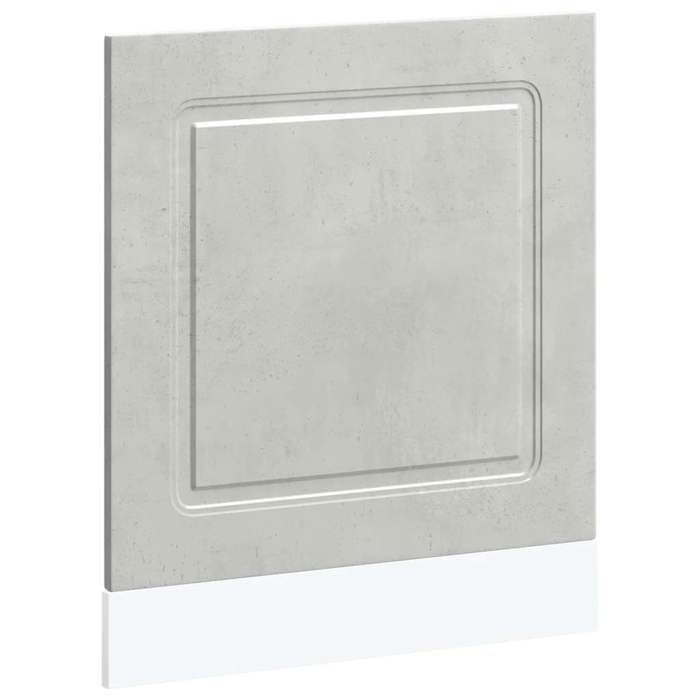 VidaXL Panneau de lave-vaisselle Kalmar gris béton 60x1,5x67 cm, panneau avant de lave-vaisselle, panneau, panneau de porte 853661