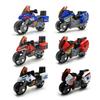 6Pcs/Set Mini Motorcycle Model Toys 6Cm Metal+Pvc Motorbike Simulation Car Ornaments Collection Vehicle Decoration Kids Adults