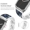Apple Watch Serisi için lüks Elmas Bilezik Band Ultra9/8/7/6/5/4/3/2/se Paslanmaz Çelik saat kayışı Iwatch için 41mm 45mm 38 42mm Kayış