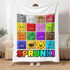 Sprunki Theme Printed Blanket - Perfect for Couch, Bed, Travel & Outdoor Use | Machine Washable, Cozy & Durable.