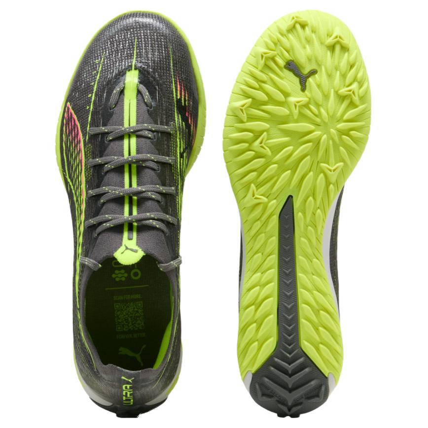 Puma Ultra Pro 5 Cage Audacity Pack Unisex Sneakers Grey Matte-Aged-Silver Yellow-Alert 108173-03