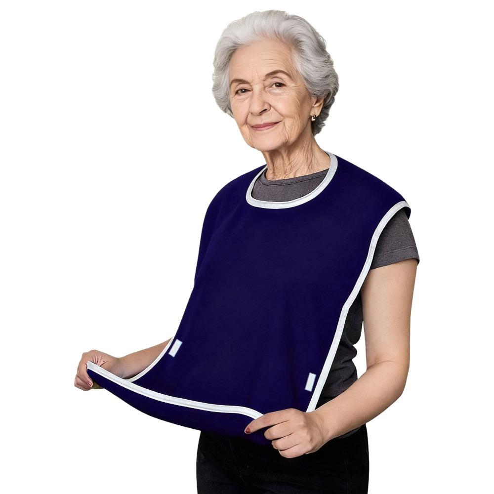 Pocket Style Eating Assistance Bib Anti-oil Saliva Towel Mealtime Bib  Home Cleaning