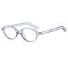 Dark Red Small Frame Glass Frame Retro Oval Glasses Eyewear Decorative Computer Anti-Blue Round Eyeglasses For Female