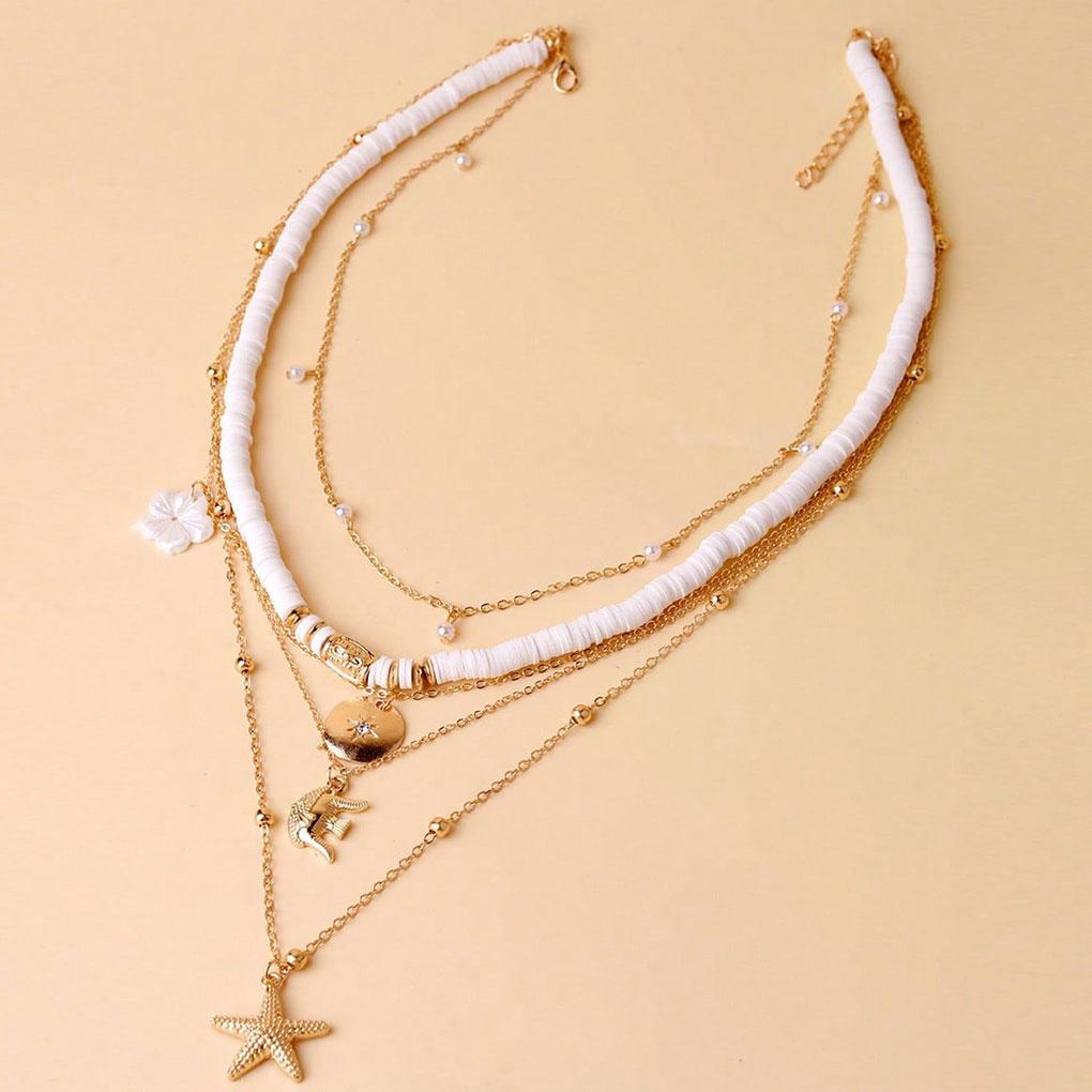 Distinct Layers Choker Necklace Classic And Fashionable Necklace For Women Pendant Necklace Retro