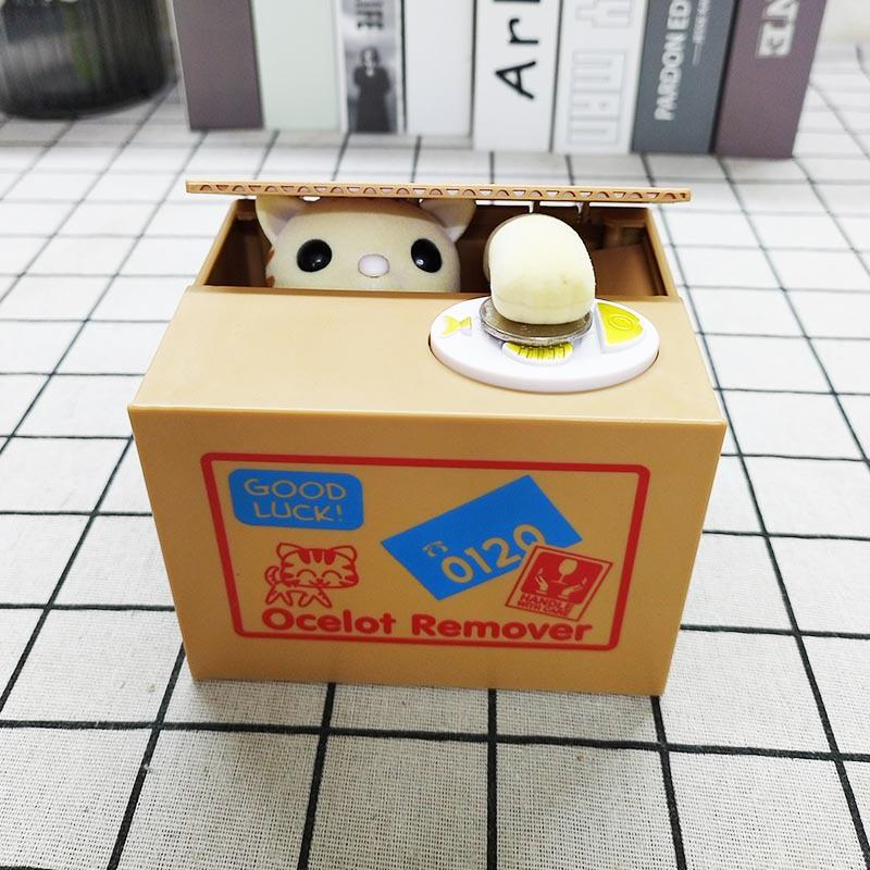 Upgraded Cute Cartoon Panda Money Stealer: Adorable Kitten-Themed Panda Savings Bank Gift Ornaments