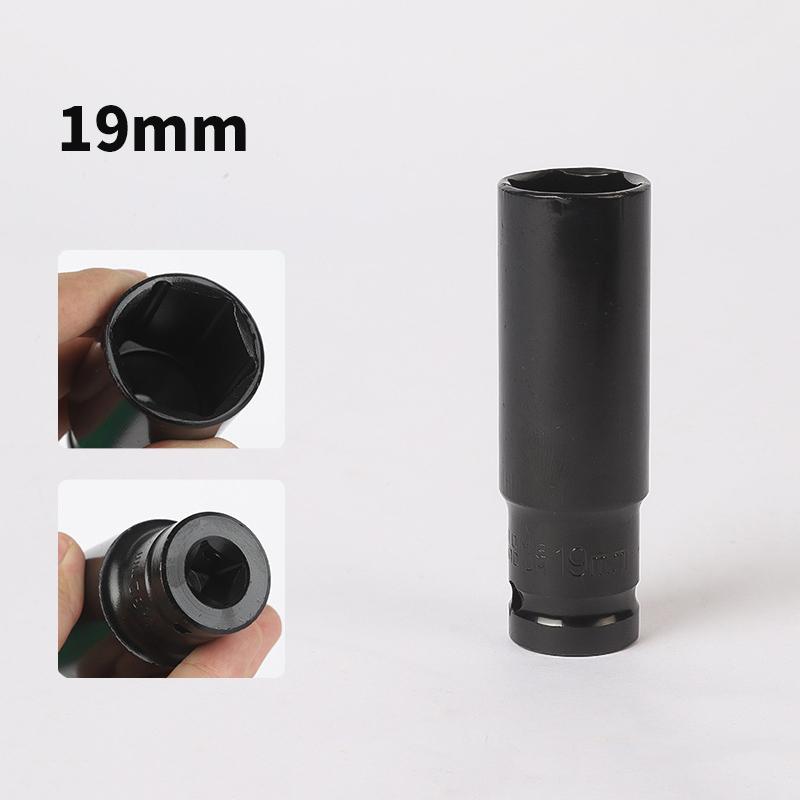 10Pcs 1/2 Inch Drive Metric Impact Socket Set Deep Universal For Pneumatic Air Tools