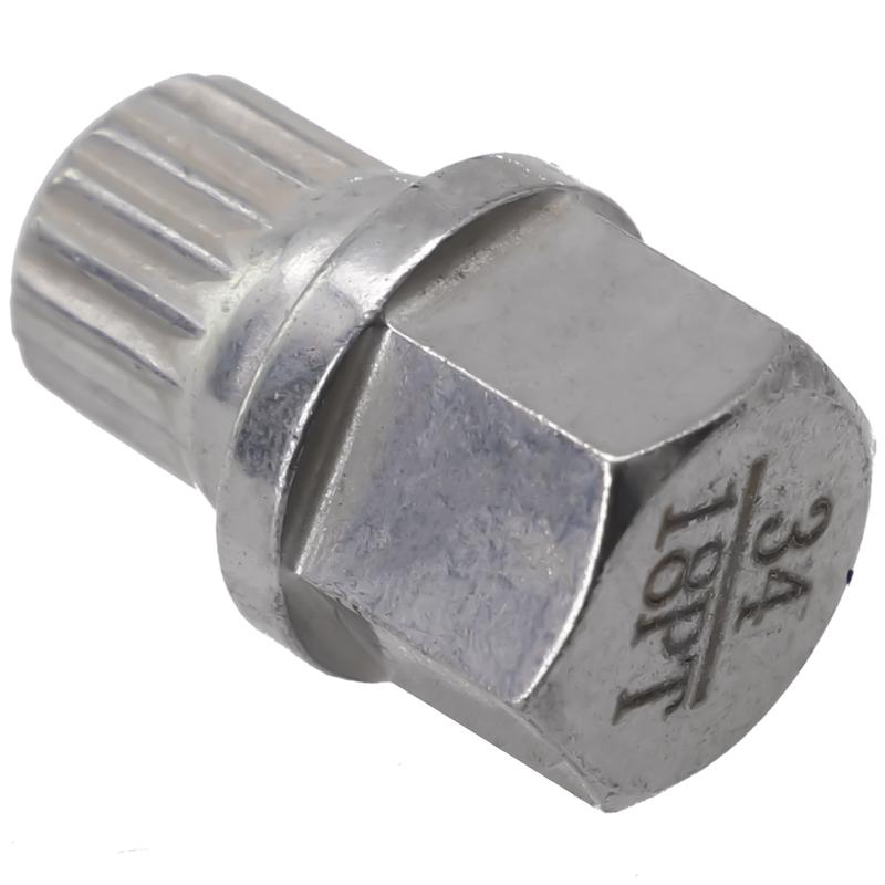 34/18PT Hollow Wheel Lock Nut Removal Key for BMW Vehicles Intended for Professional and DIY Wheel for Service Tasks