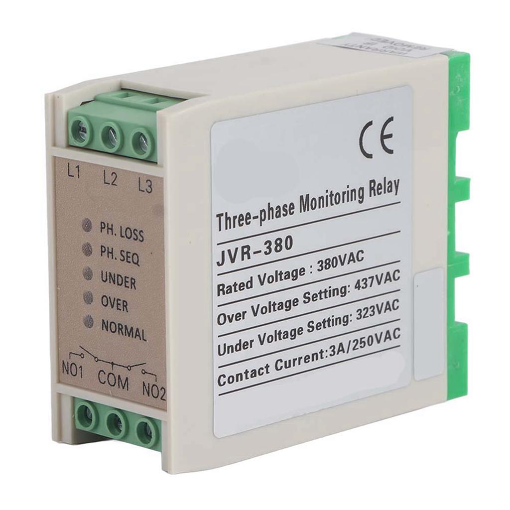 JVR 380 Phase Sequence Protection Relay Monitoring Voltage Control Device