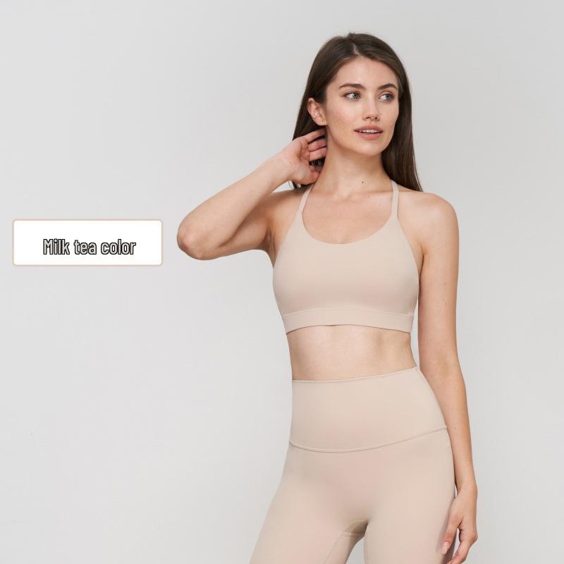 Alo Damen Stoßfester Yoga Sport-BH - Schöner Rücken Pilates Fitness-West