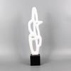 Resin Handicraft Hollow Geometric Sculpture Black and White Irregular Decorative Figurines Room Decoration Accessories
