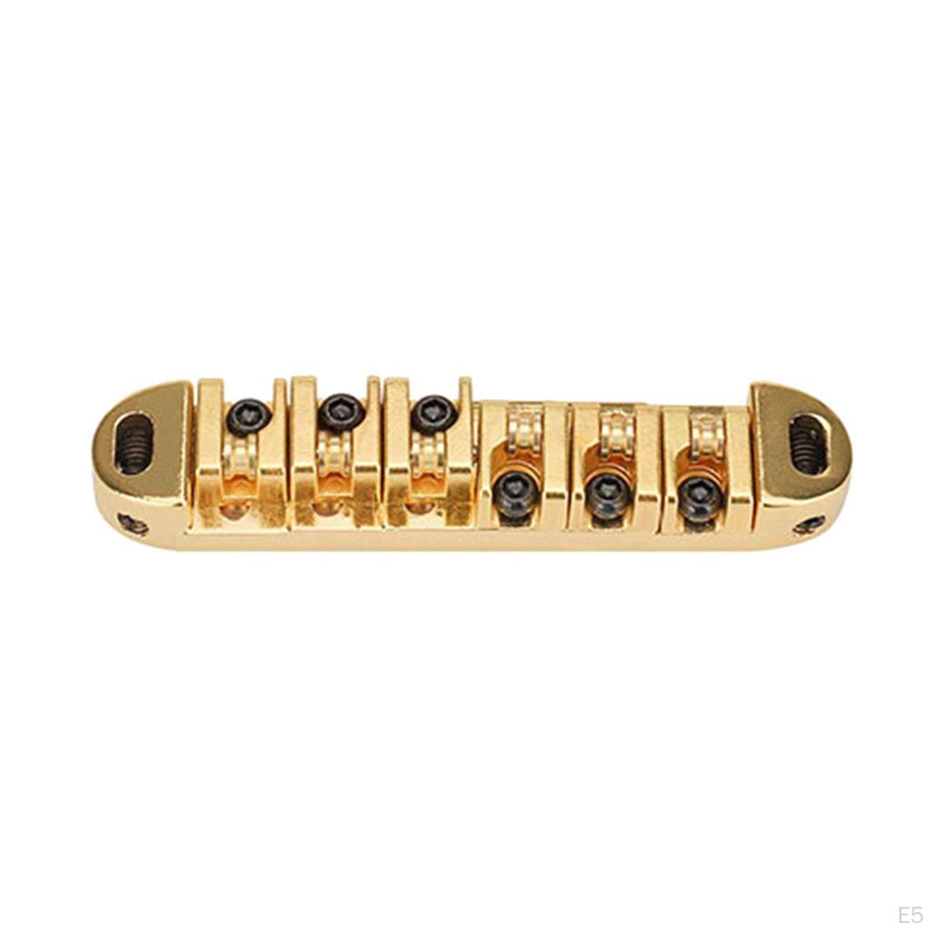 Guitar Replacement Parts Set ,Locking Bridge, Bridge Tailpiece, Durable, Roller Saddle Kits