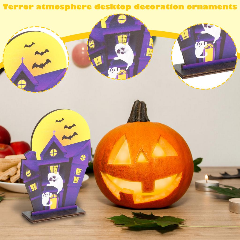 Halloween Decorations Card Scary Atmosphere Tabletop Decorations