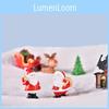 Charming Handcrafted Mini Christmas Santa Claus Snowman Micro Landscape Decorations