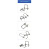 1/2 Sätze M8 M10 M12 304 Edelstahl Quadratische Klemme Rechtwinklig U-Schraubenmuttern Plattenbleche U-Bolzen Set