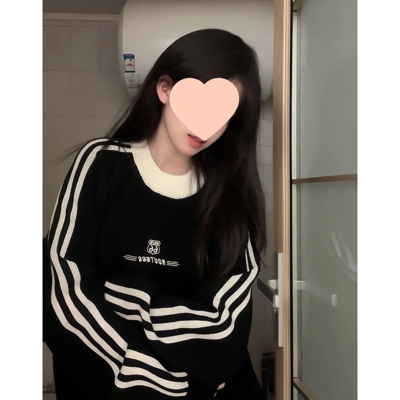 2025 Women s Trendy Velvet Raglan Crewneck Sweatshirt for AutumnWinter - No Hood Long Sleeve XL 2700₽