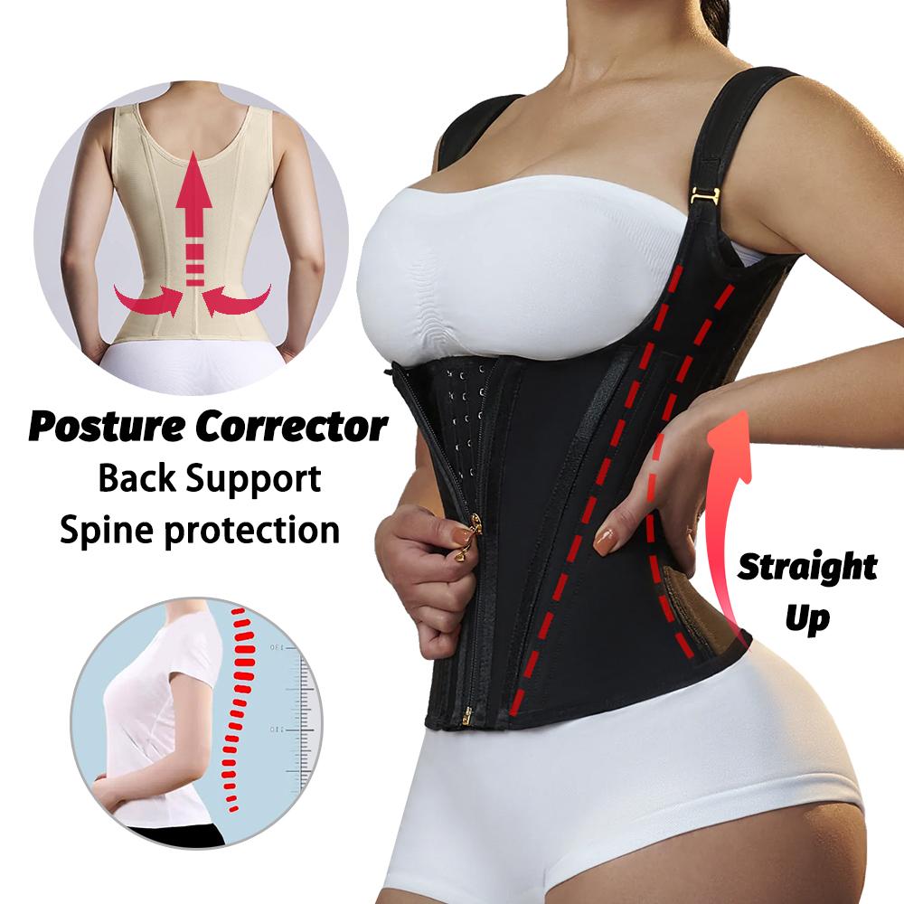Steel Bone Adjustable Compression Tummy Control Girdle Body Shaper Vest Slim Waist Trainer Bustier Corsets for Women