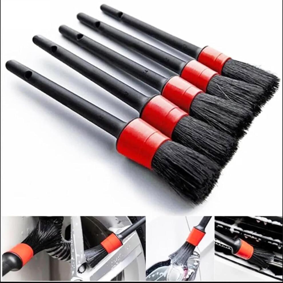 10pcs Car Detailing Brush Set with MultiSize Brushes, Wire Brushes and Soft Bristle Interior Dusting