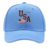 Bold USA Patriotic Flag Block Letter Sandwich Baseball Cap Sun Cap Outdoor Workouts Hat