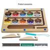Wooden Magnetic Marble Maze: Children’s Color Sorting & Counting Game