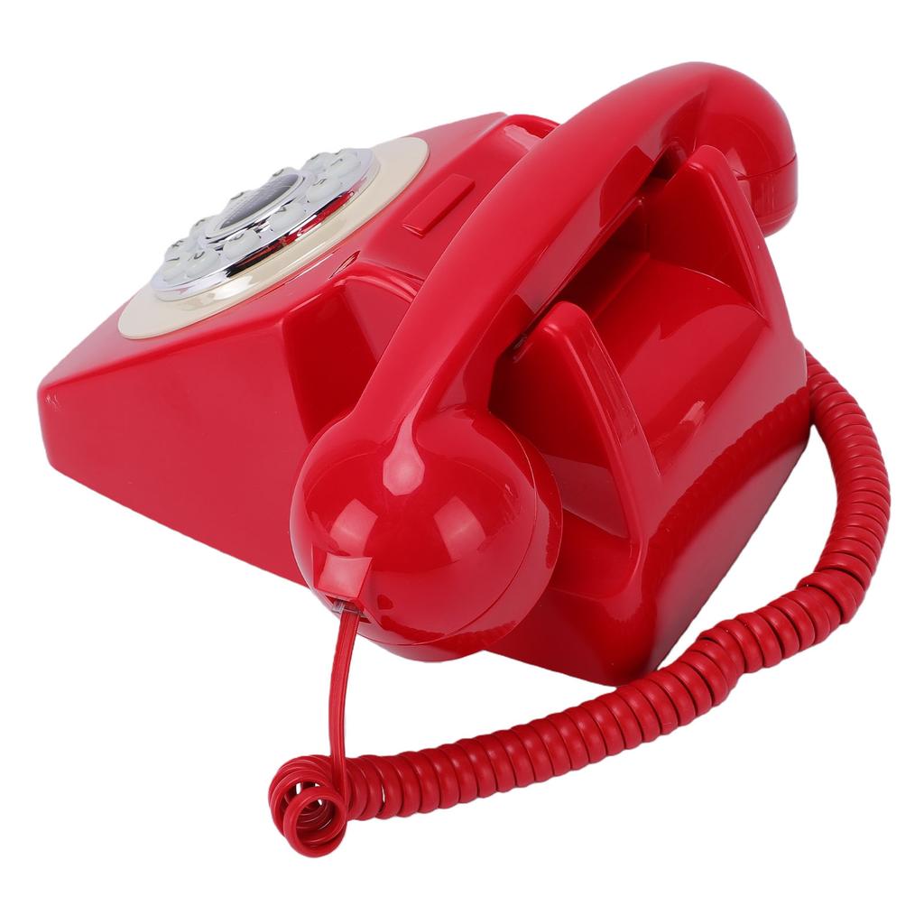 Antikes Telefon Schnurgebundenes Festnetztelefon Vintage Klassisches Haustelefon mit Wahlwiederholungstasten RJ11 Anschluss