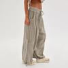 2023 Bestselling Women's Casual Solid Tie-Up Wide Leg Pants with Pockets