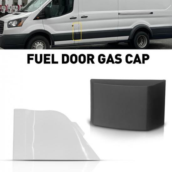 

Fuel Door Gas Hatch Cap Cover +Molding Trim For Ford Transit 150 250 350 2015-19