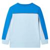 Children's Sweatshirt, Light Blue And Bright Blue, 128