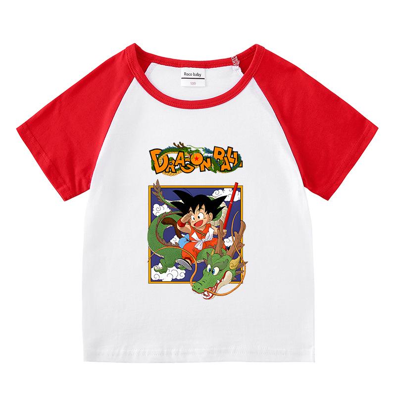 Kids' Summer Color Block Sports Set: Short Sleeve T-shirt & Hot Pants for Boys & Girls