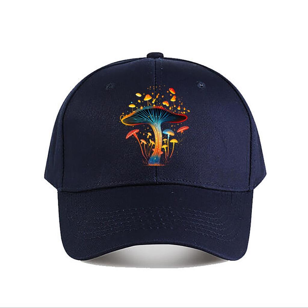 Magical Forest Giant Mushroom Colorful Fantasy Art Baseball Cap Fashion Unisex Sunhat Womens Outdoor Sports