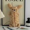 Plush Dog Pencil Pouch Cute Soft Pencil Case for Kids School Stationery Bag