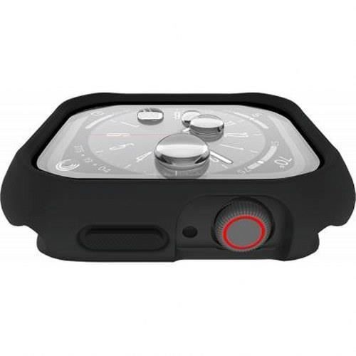 Coque pour apple watch - itskins - hybrid solid r - 100% plastique recyclé - noir - 38-40mm