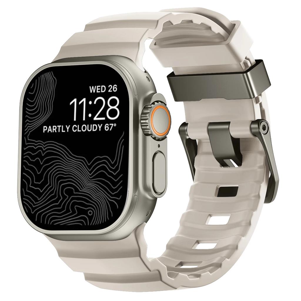 Trail Silicone Band for Apple Watch Ultra 3 2 49mm Strap 46mm 45mm 44mm Sport Bracelet for iWatch Series 11 10 Ultra 9 8 7 6 SE3