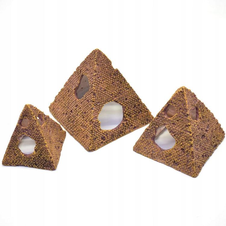 Aquarium Decorations Aquarium Decoration Pyramid Set Of 3 8.5-12.5 Cm