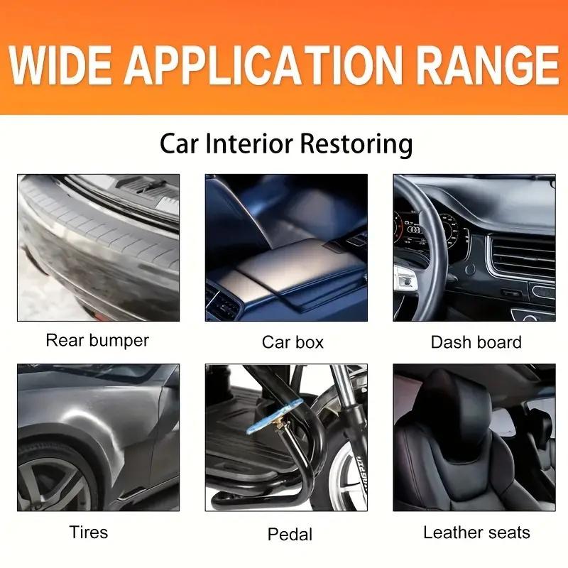 4.05oz automotive plastic repair agent, interior maintenance and brightening gloss, suitable for plastic and leather aging