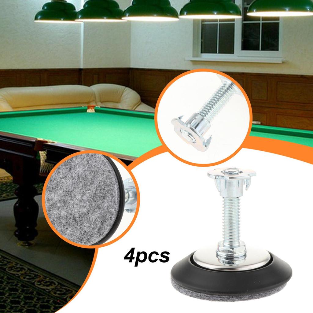 4Pcs Pool Table Leg Levelers Gaming Straighteners Hardware Heavy Duty Leveling Feet