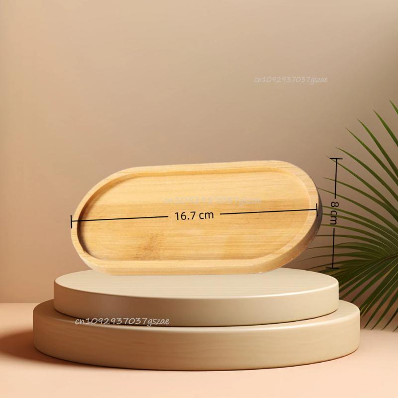 Multi Container Storage Trays Shower Shampoo Body Wash Cosmetics Dispenser Holder Bamboo Wood Tray Bathroom Kitchen Pot Holder