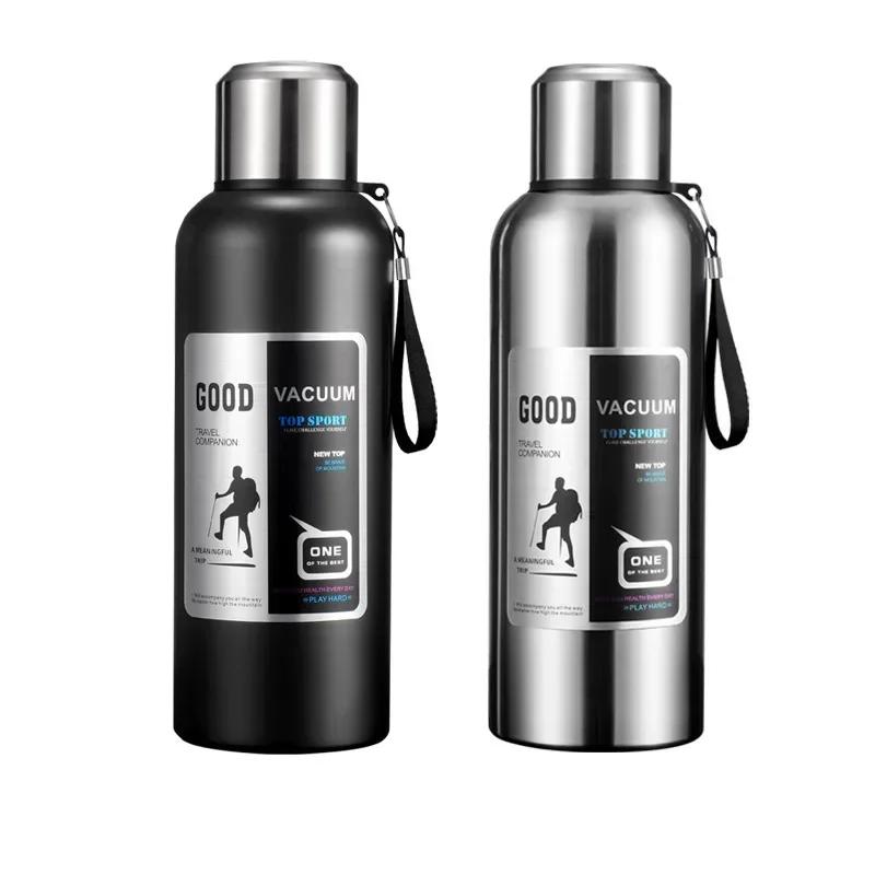 Große Kapazität Kalt Thermos Becher Edelstahl Isolierte Tee Kaffee Wasserflasche Isolierflasche Topf Reisebecher