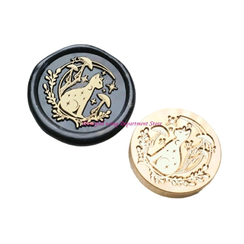 Animal Series Sealing Waxed Stamp Brass Head Butterfly Wax Seal Stamp for Envelope Wedding Invitation Decorations