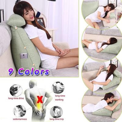 Almofada para alívio de dores nas costas Apoio para cama Almofada para costas Apoio para leitura de TV Assento para descanso de costas Soft Sofá Cadeira de escritório Almofada de sala de estar Decoração de casa Material de escritório