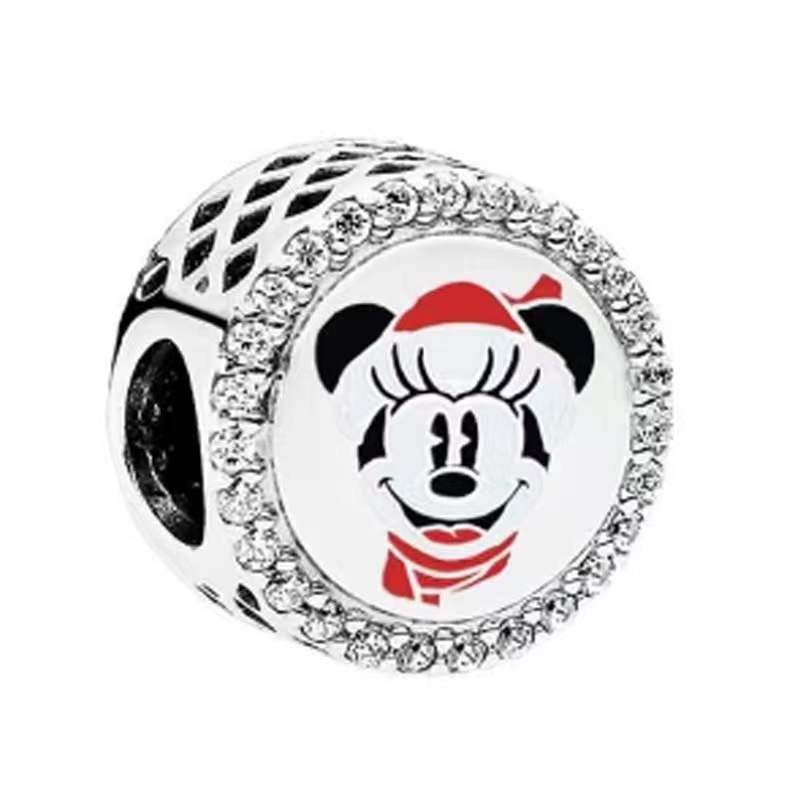 High Qualitycopper   Mickey Mom Minnie Clip Stitch Charms Bead Fit Original Bracelets Charm Diy Women Jewelry