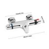 Thermostatic Mixing Valve Control Valve Thermostatic Shower Faucet Bathroom Mixer Tap Chrome Wall Mounted