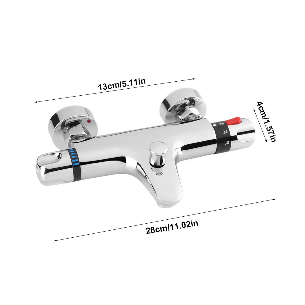 Thermostatic Mixing Valve Control Valve Thermostatic Shower Faucet Bathroom Mixer Tap Chrome Wall Mounted