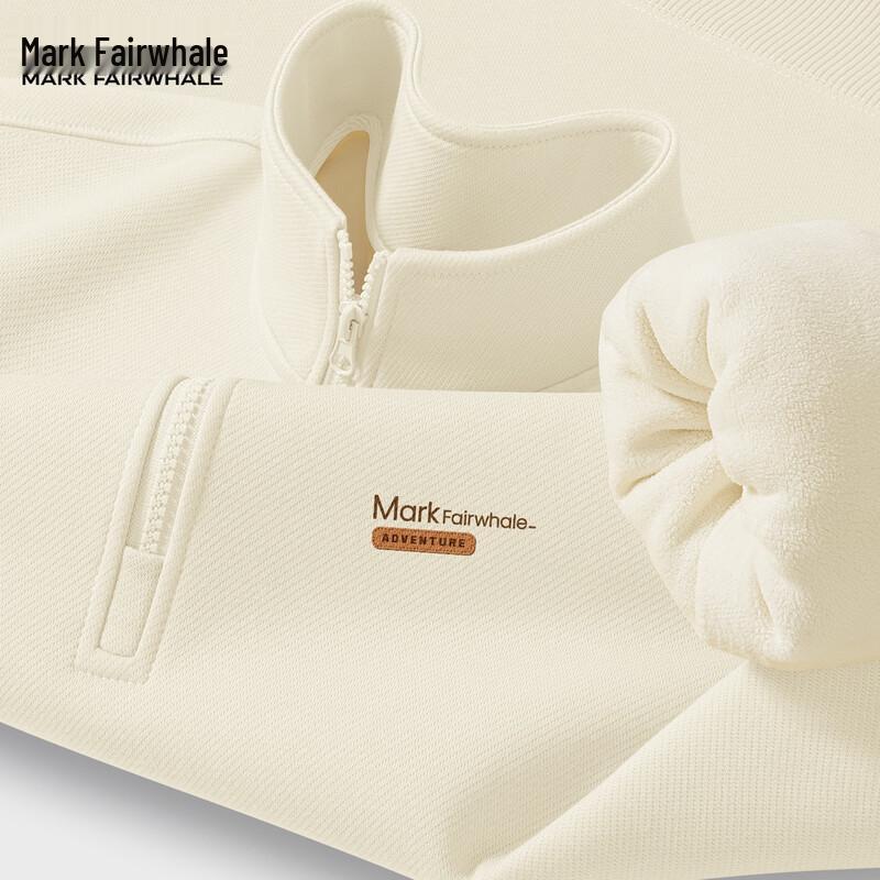 

Mark Fairwhale Men s Fleece Half-Zip Stand Collar Sweatshirt XL