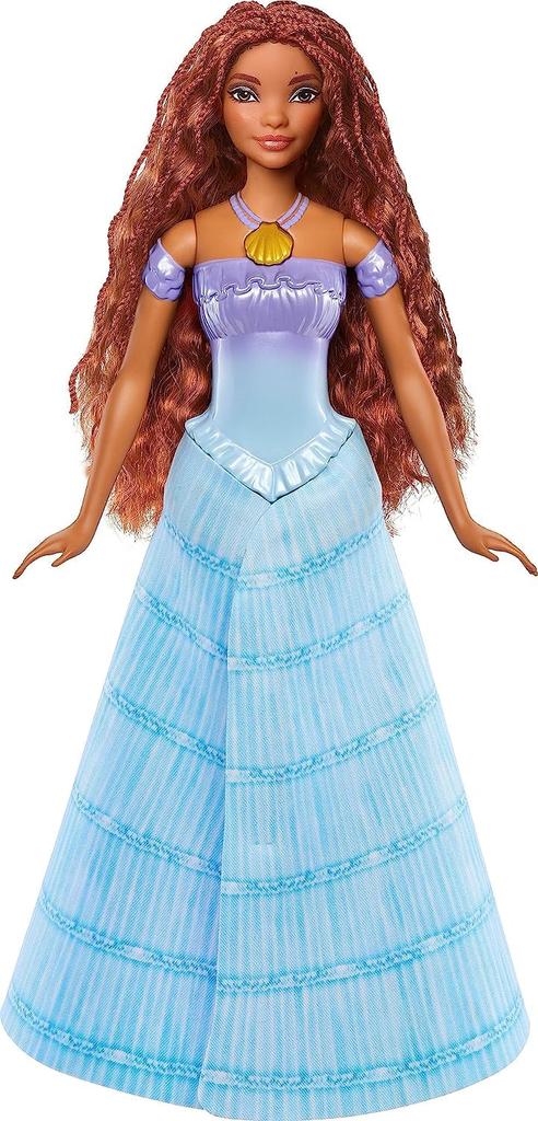 Stiskněte náhrdelník ze skořápek pro přepnutí z člověka na mořskou pannu Disney Malá mořská víla Ariel Módní panenka Cca. 30cm panenka inspirovaná filmem [Použitá]