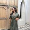 Casual Women's Lace Up Dress Single-Breasted Turn-Down Collar Short Sleeve Lady Dresses Loose Female Robe