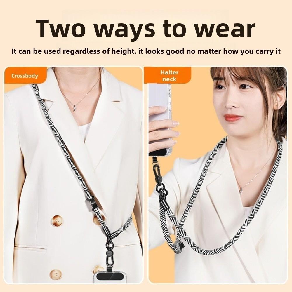 360° Rotation Mobile Phone Lanyard Anti Winding Mobile Phone Chain Crossbody Phone Strap  Men Women
