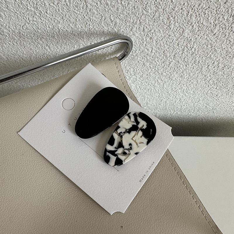 2pc Cute Small Drop Hair Side Clips Hairpin for Women Girls Students Crab Headband for Washface Hair Accessories Headwear